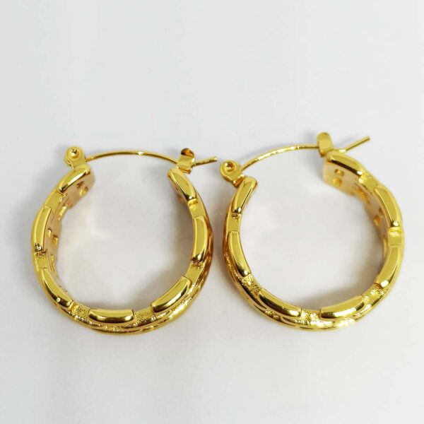 Golden Bricks Earrings - Image 3