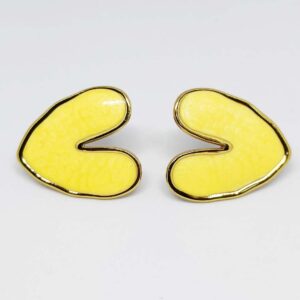 Yellow Heart Whisper Earrings