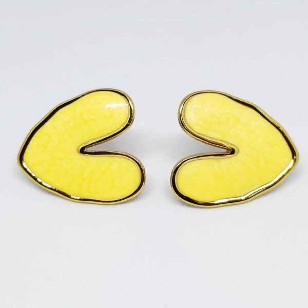 Yellow Heart Whisper Earrings