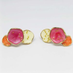 Rose Iris Earrings